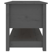 Tavolino da Salotto Grigio 102x49x55 cm Legno Massello di Pino cod mxl 16007