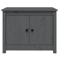 Tavolino da Salotto Grigio 71x49x55 cm Legno Massello di Pino cod mxl 26970