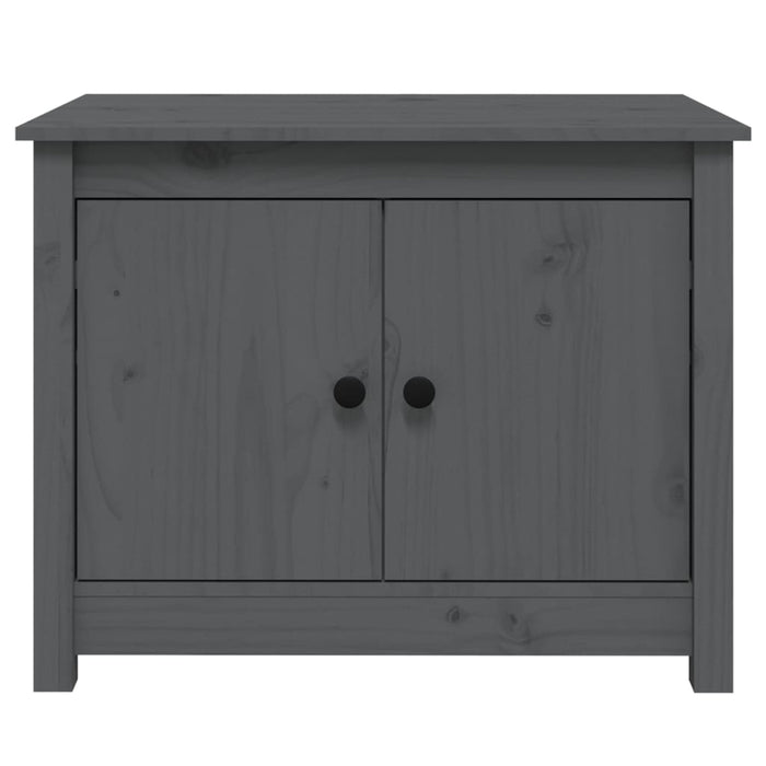 Tavolino da Salotto Grigio 71x49x55 cm Legno Massello di Pino cod mxl 26970