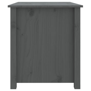 Tavolino da Salotto Grigio 71x49x55 cm Legno Massello di Pino cod mxl 26970