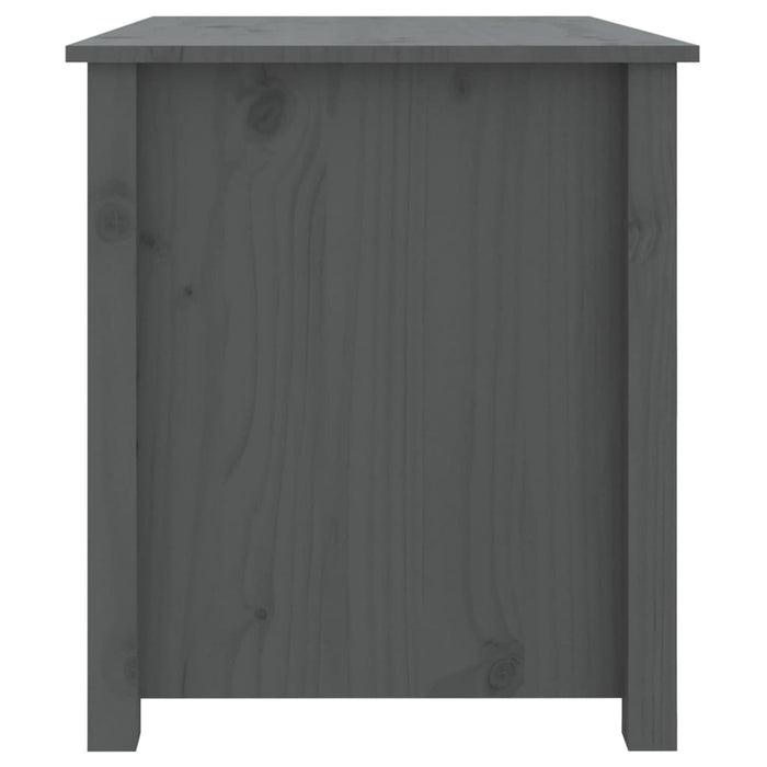 Tavolino da Salotto Grigio 71x49x55 cm Legno Massello di Pino cod mxl 26970