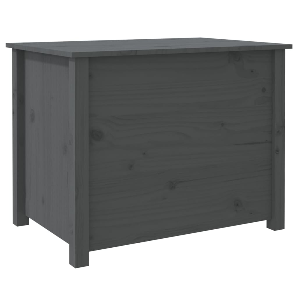 Tavolino da Salotto Grigio 71x49x55 cm Legno Massello di Pino cod mxl 26970