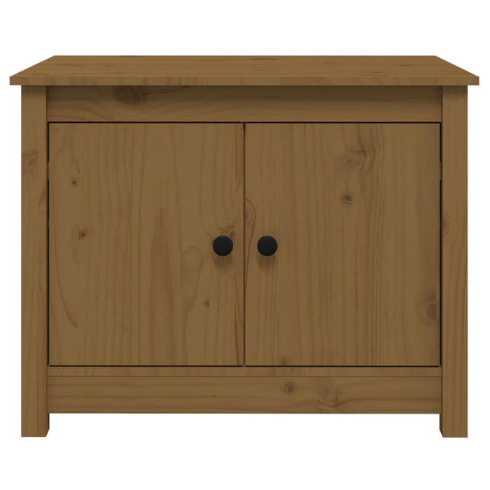 Tavolino da Salotto Miele 71x49x55 cm in Legno Massello di Pino