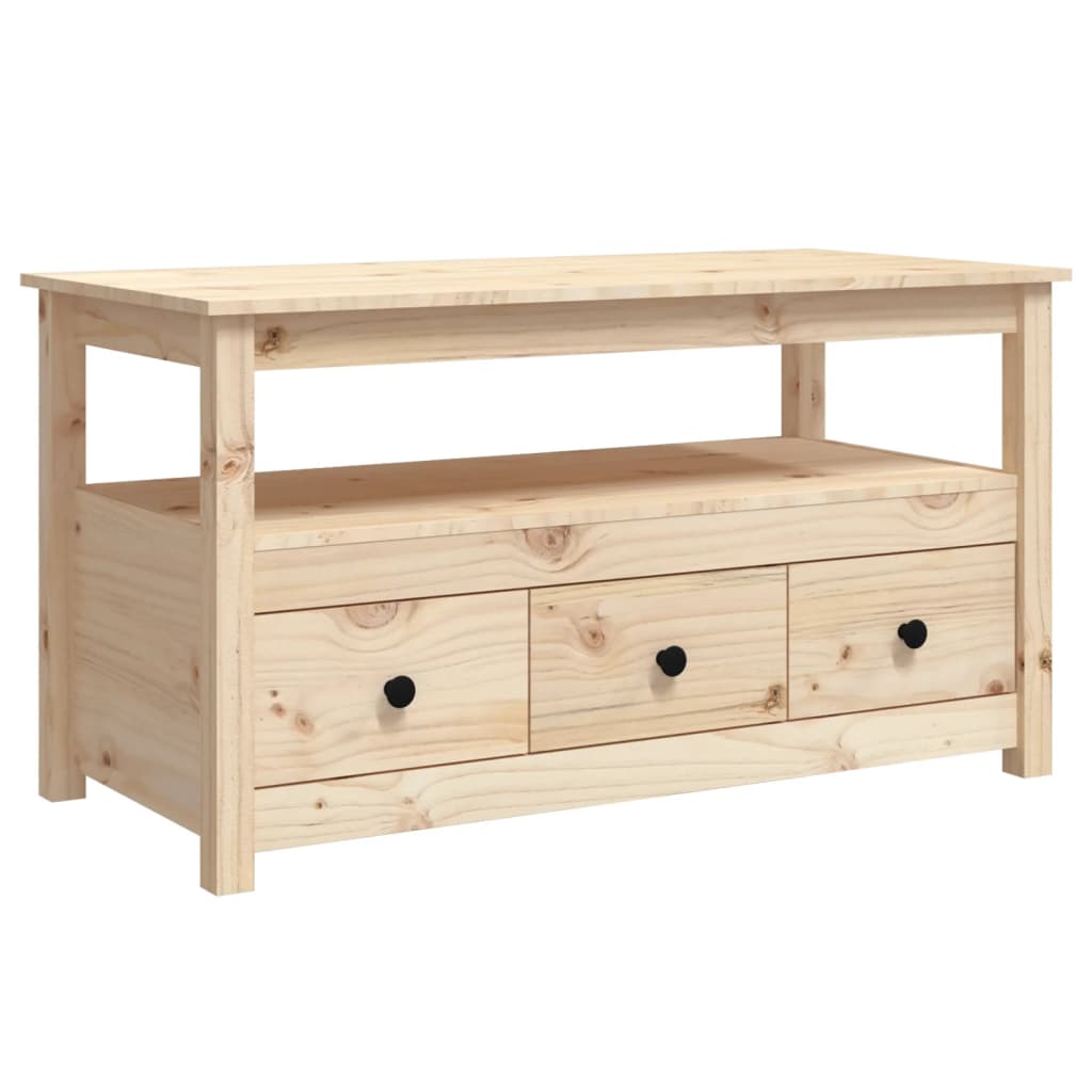 Tavolino da Salotto 102x49x55 cm in Legno Massello di Pino cod mxl 24415