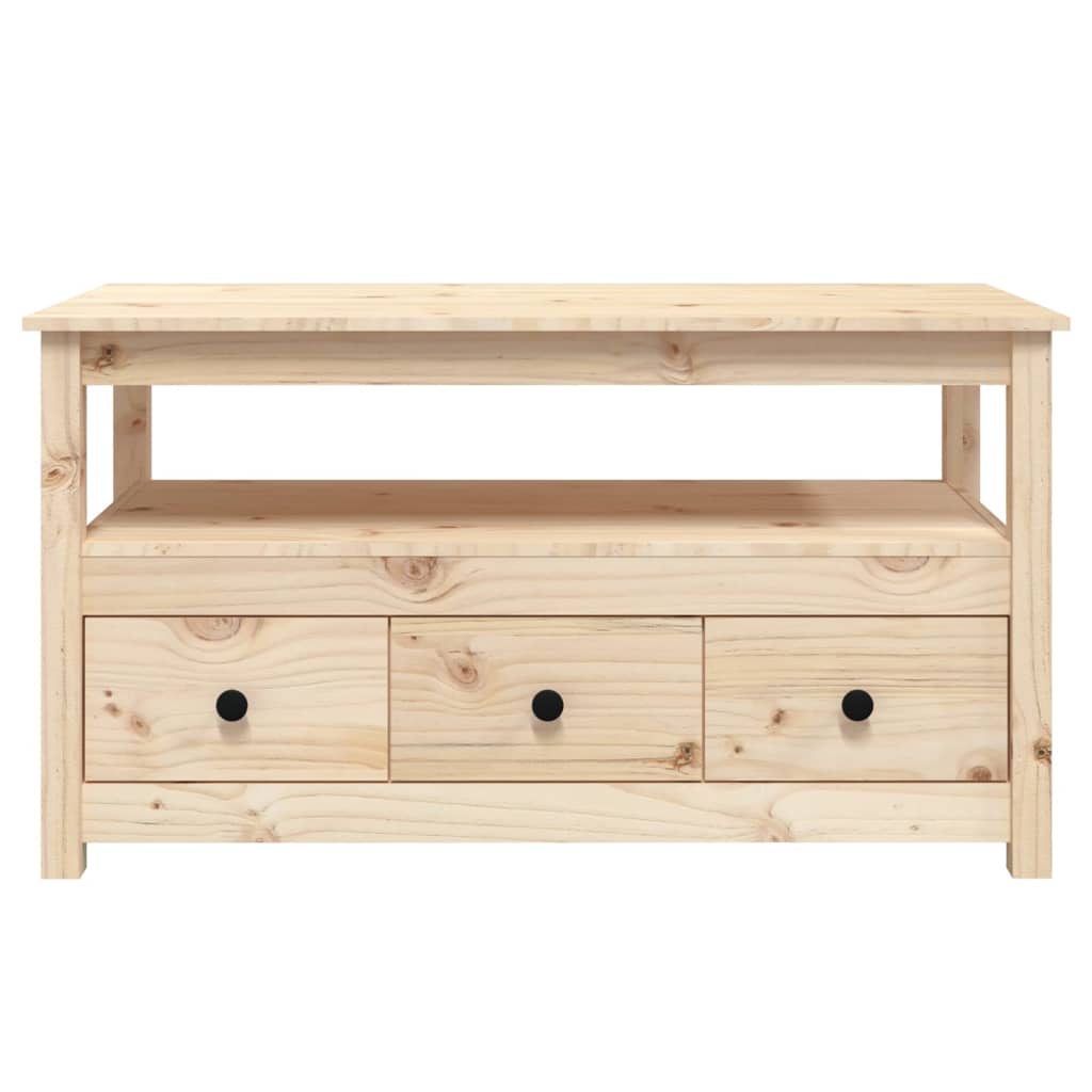 Tavolino da Salotto 102x49x55 cm in Legno Massello di Pino cod mxl 24415