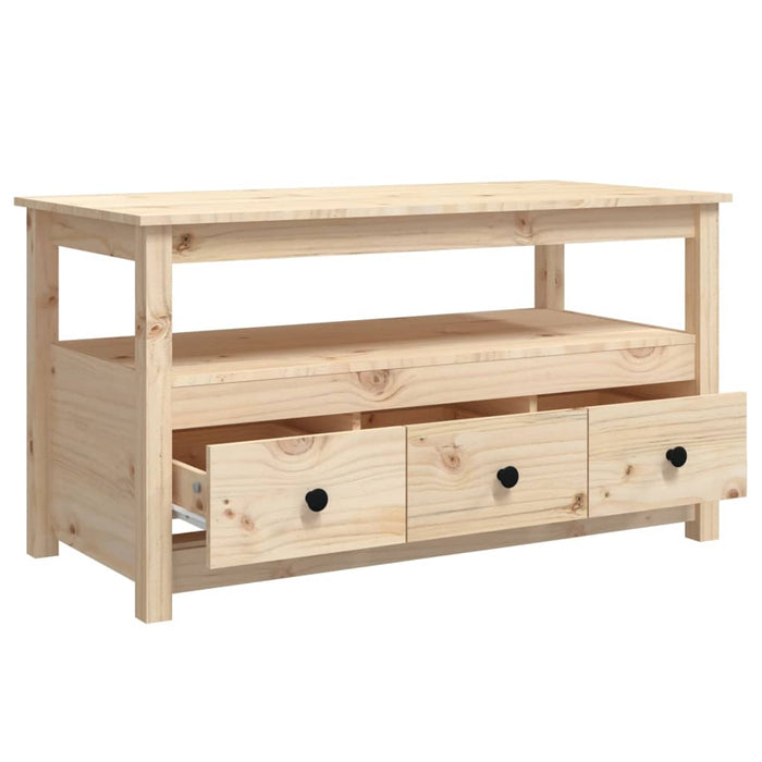 Tavolino da Salotto 102x49x55 cm in Legno Massello di Pino cod mxl 24415