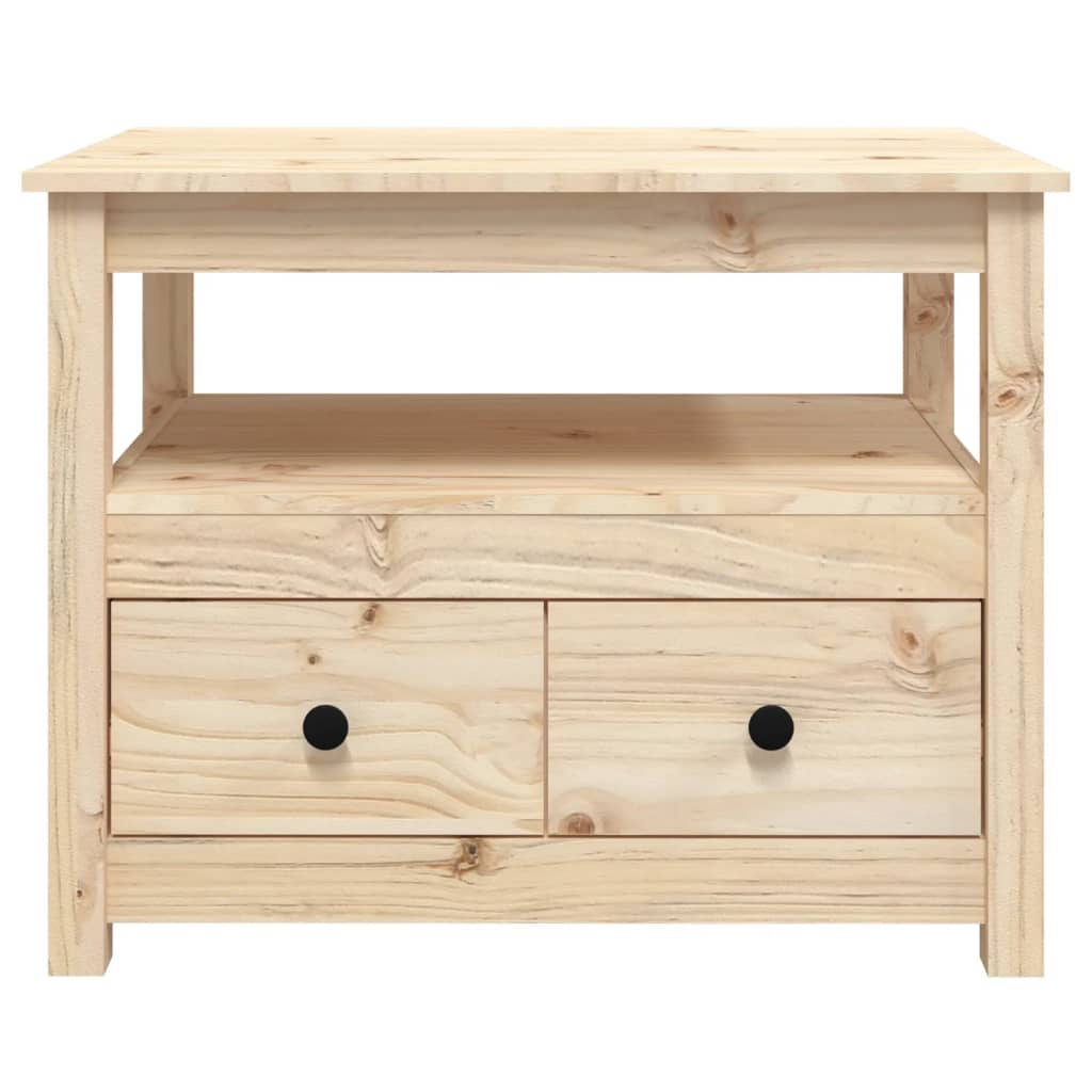 Tavolino da Salotto 71x49x55 cm in Legno Massello di Pino cod mxl 27776