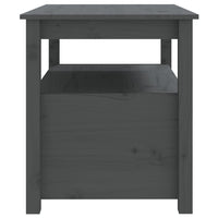 Tavolino da Salotto Grigio 71x49x55 cm Legno Massello di Pino cod mxl 26085