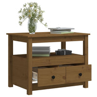 Tavolino da Salotto ambra 71x49x55 cm in Legno Massello di Pino 820939