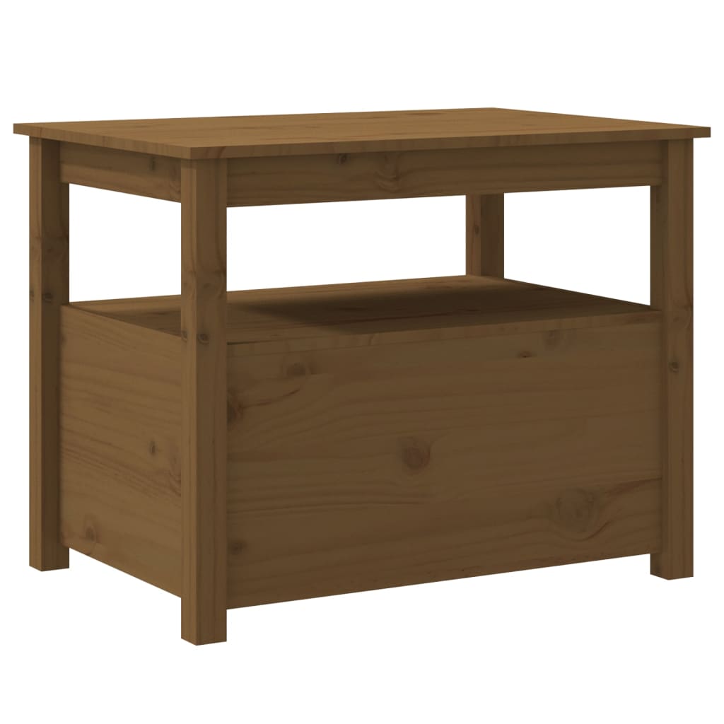 Tavolino da Salotto ambra 71x49x55 cm in Legno Massello di Pino 820939