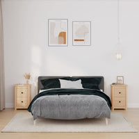 Comodini 2 pz 40x35x61,5 cm in Legno Massello di Pino 820947