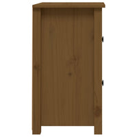 Comodini 2 pz ambra 40x35x61,5 cm in Legno Massello di Pino 820953