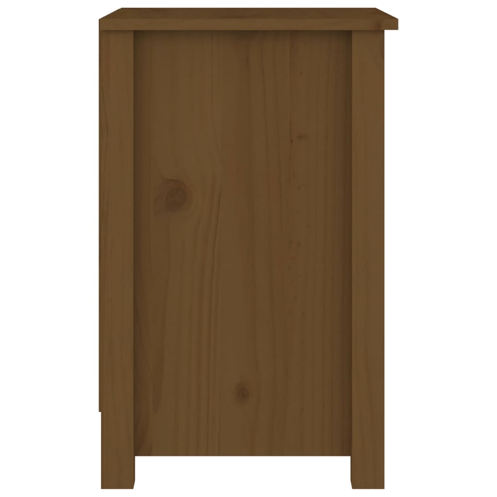 Comodini 2 pz ambra 40x35x55 cm in Legno Massello di Pino 820963