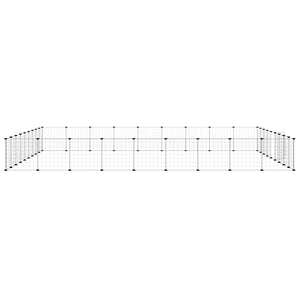 Gabbia per Animali 36 Pannelli con Porta Nera 35x35 cm Acciaio 3114021