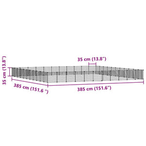 Gabbia per Animali 44 Pannelli con Porta Nera 35x35 cm Acciaio cod mxl 51845
