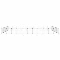 Gabbia per Animali 44 Pannelli con Porta Nera 35x35 cm Acciaio 3114022