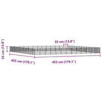 Gabbia per Animali 52 Pannelli con Porta Nero 35x35 cm Acciaio cod mxl 47475
