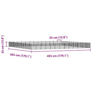 Gabbia per Animali 52 Pannelli con Porta Nero 35x35 cm Acciaio cod mxl 47475