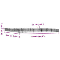 Gabbia per animali con 60 pannelli e porta 35 x 35 cm nera 02_0041593