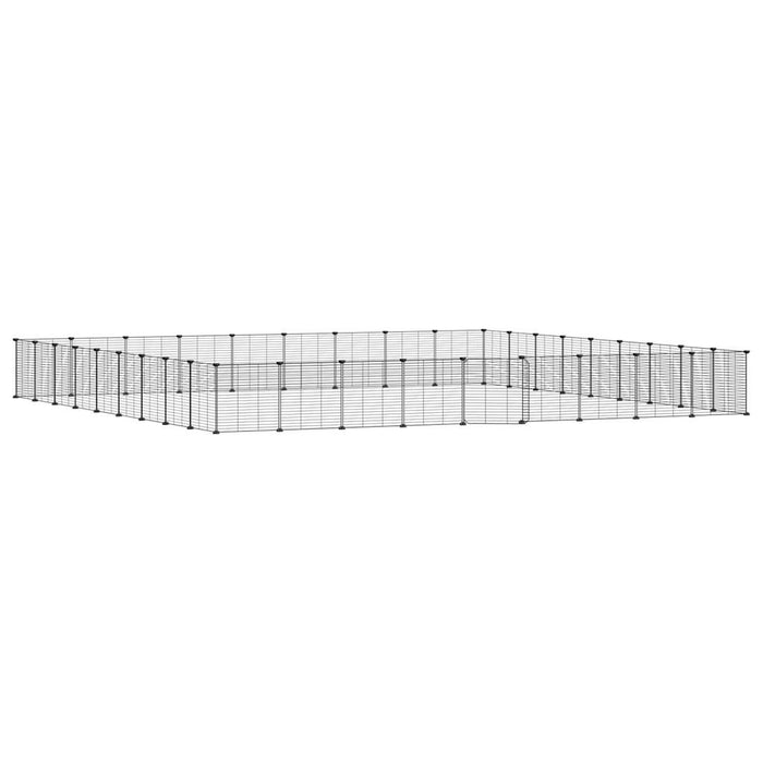 Gabbia per Animali 36 Pannelli con Porta Nera 35x35 cm Acciaio cod mxl 54347