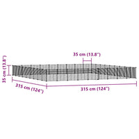 Gabbia per animali con 36 pannelli e porta 35 x 35 cm nera 02_0041579