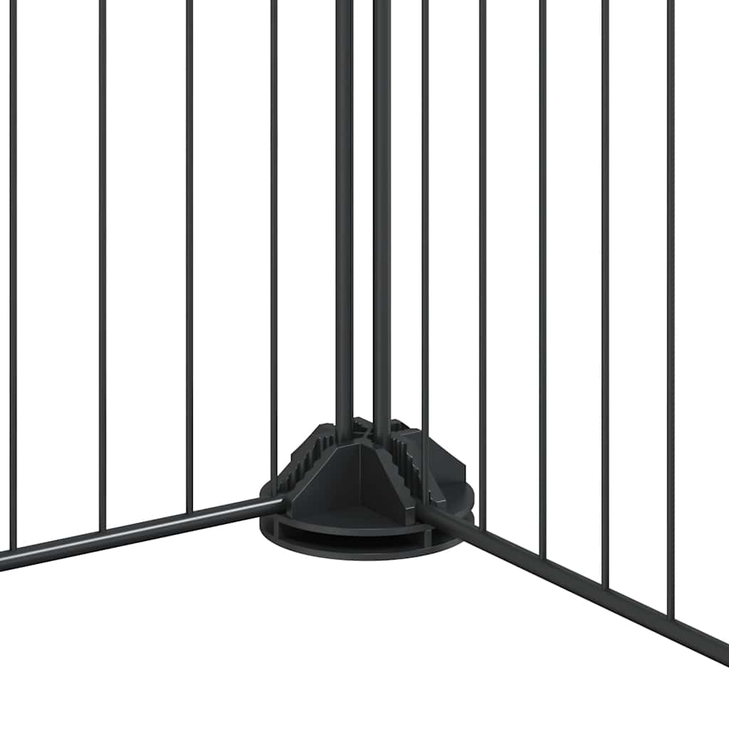 Gabbia per Animali 36 Pannelli con Porta Nera 35x35 cm Acciaio 3114027