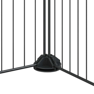 Gabbia per Animali 36 Pannelli con Porta Nera 35x35 cm Acciaio 3114027