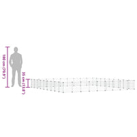Gabbia per Animali 36 Pannelli con Porta Nera 35x35 cm Acciaio 3114027