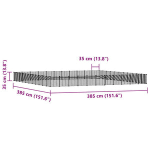 Gabbia per animali con 44 pannelli e porta 35 x 35 cm nera 02_0041588