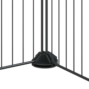 Gabbia per Animali 44 Pannelli con Porta Nera 35x35 cm Acciaio 3114028