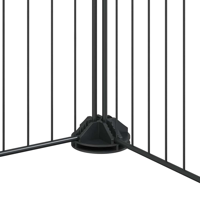 Gabbia per Animali 44 Pannelli con Porta Nera 35x35 cm Acciaio 3114028