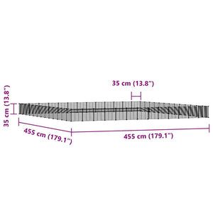 Gabbia per Animali 52 Pannelli con Porta Nero 35x35 cm Acciaio cod mxl 53820