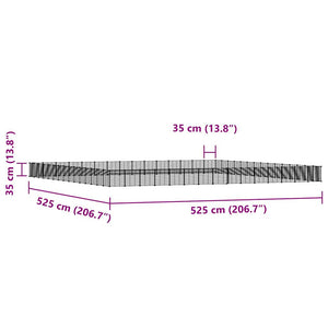 Gabbia per Animali 60 Pannelli con Porta Nera 35x35 cm Acciaio cod mxl 54328