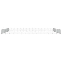 Gabbia per Animali 60 Pannelli con Porta Nera 35x35 cm Acciaio 3114030