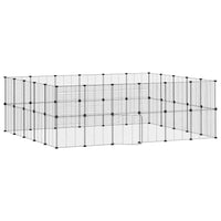 Gabbia per Animali 44 Pannelli con Porta Nera 35x35 cm Acciaio cod mxl 54422