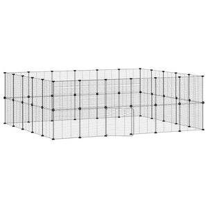 Gabbia per Animali 44 Pannelli con Porta Nera 35x35 cm Acciaio cod mxl 54422