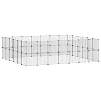 Gabbia per animali con 52 pannelli e porta 35 x 35 cm nera 02_0041589