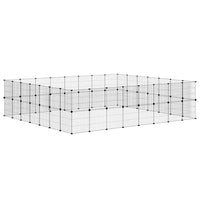 Gabbia per Animali 60 Pannelli con Porta Nera 35x35 cm Acciaio 3114048