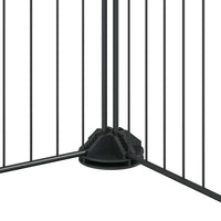 Gabbia per Animali 20 Pannelli con Porta Nera 35x35 cm Acciaio 3114058