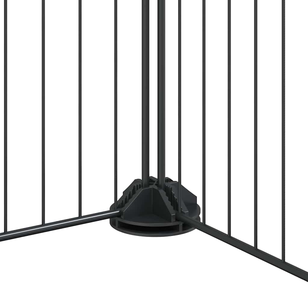 Gabbia per Animali 36 Pannelli con Porta Nera 35x35 cm Acciaio 3114060