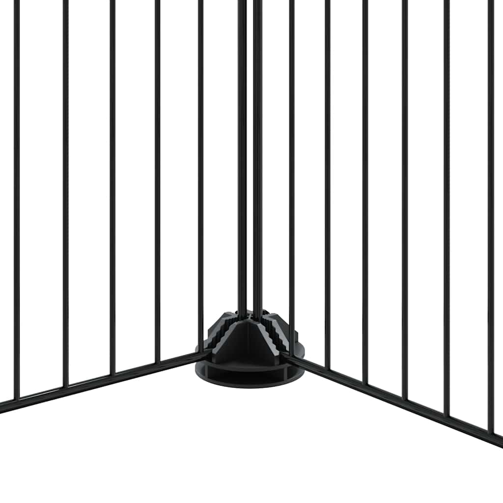 Gabbia per Animali 36 Pannelli con Porta Nera 35x35 cm Acciaio 3114062