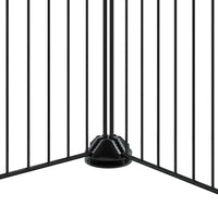 Gabbia per Animali 36 Pannelli con Porta Nera 35x35 cm Acciaio 3114062