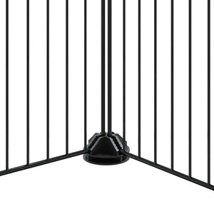 Gabbia per Animali 36 Pannelli con Porta Nera 35x35 cm Acciaio 3114062