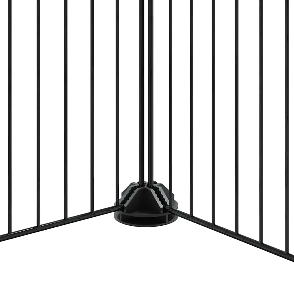 Gabbia per Animali 44 Pannelli con Porta Nera 35x35 cm Acciaio 3114063