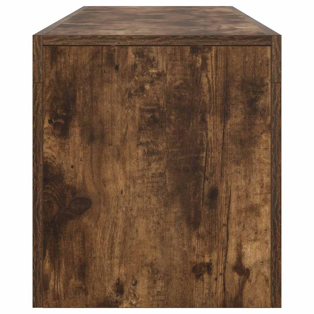 Mobile Porta TV con Luci LED Rovere Fumo 60x38,5x48 cm 822641