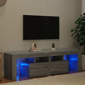 Mobile Porta TV con Luci LED grigio sonoma 140x36,5x40 cm 822642