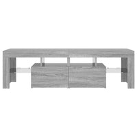 Mobile Porta TV con Luci LED grigio sonoma 140x36,5x40 cm 822642