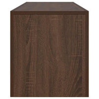 Mobile Porta TV con Luci LED Rovere Marrone 140x36,5x40 cm 822643