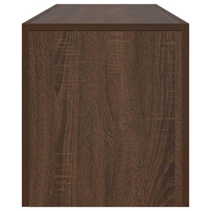 Mobile Porta TV con Luci LED Rovere Marrone 140x36,5x40 cm 822643