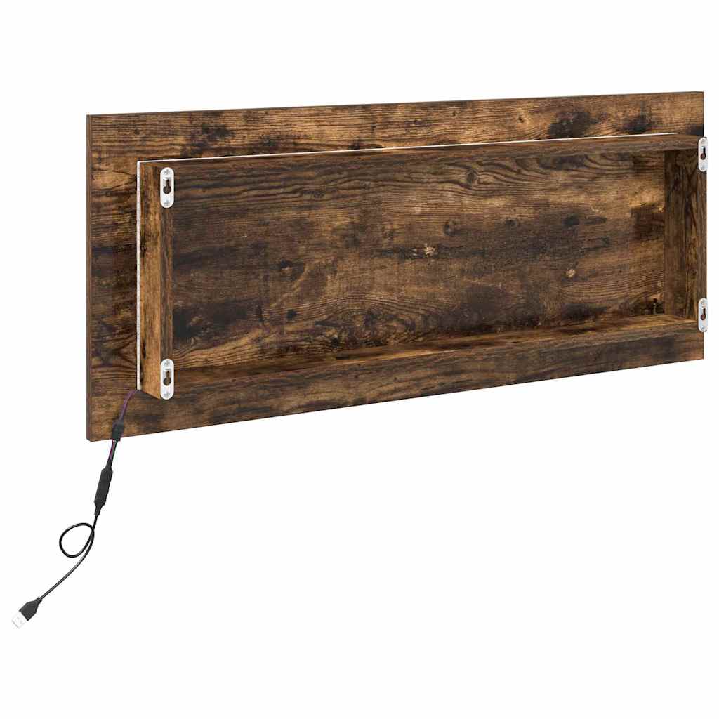 Specchio-Specchio Decorativo Rovere fum¨¦ 90 x 8,5 x 37 cm Legno multistrato